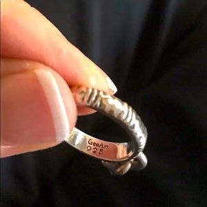 Geo Art Sterling Silver Ring by Cynthia Gale 5 3/4